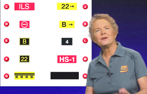 Martha explains airport signs