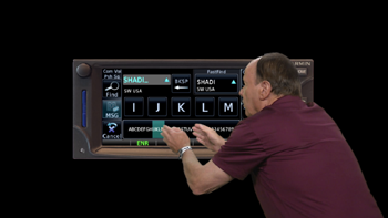 John explains the slide keyboard on the GTN 650