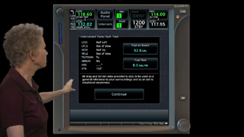 Martha shows the Instrument Panel Self-Test